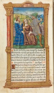 Libro de Horas Impreso (Uso de Roma): fol. 111v, Santa Apolonia de Guillaume Le Rouge