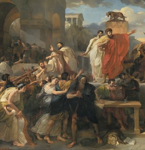 (detalle) Muerte de Virginia de Guillaume Lethiere