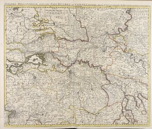 Gueldre hollandoise avec les pais, duchez et comtez voisins / par le sr. Sanson geographe du roy de Guillaume Sanson