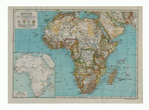 Mapa de África, c. 1910