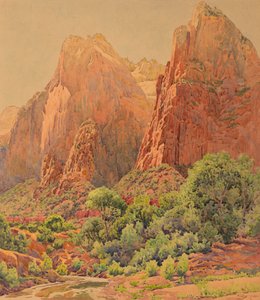 Los Patriarcas, Parque Nacional Zion de Gunnar Widforss