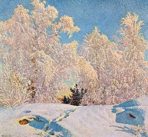 Escarcha en el sol de Gustaf Edolf Fjaestad