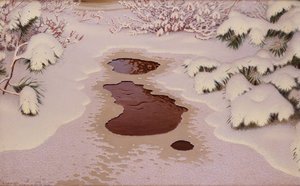 Primavera en invierno de Gustaf Fjaestad