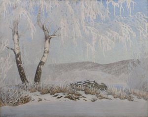 Escarcha blanca al sol de Gustaf Fjæstad