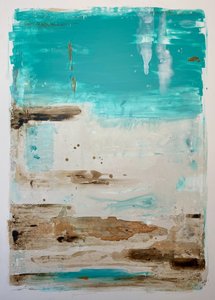Abstracto «Verde azulado costero» de Gustaf Tidholm