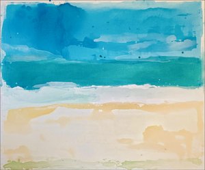 Paisaje marino de una playa tranquila de Gustaf Tidholm