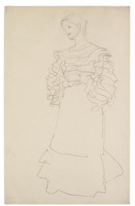 Retrato de Magda Mautner-Markhof (Estudio) de Gustav Klimt