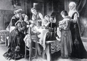 La infancia de Martín Lutero, ilustración de 