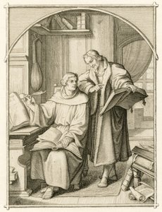 Martín Lutero y Philipp Melanchthon (Philippe, Philippus Melanchthon