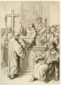 Martín Lutero se doctora en la Santa Biblia de Gustav Ferdinand Leopold Konig