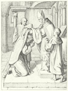 Martín Lutero es ordenado sacerdote por Jerónimo Scultetus, Obispo de Brandeburgo en la Catedral de Erfurt, 3 de abril de 1507