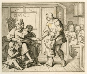 Martin Luthers matriculado en la escuela de Mansfeld de Gustav Ferdinand Leopold Konig