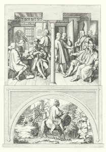 Escenas de la vida de Martín Lutero (grabado) de Gustav Ferdinand Leopold Konig