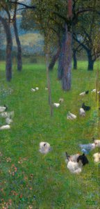 Después de la lluvia Jardín con gallinas en Santa Águeda de Gustav Klimt