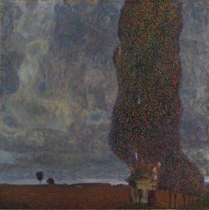 Tormenta que se aproxima El gran álamo II, 1903 de Gustav Klimt