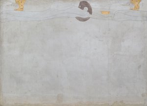 Friso de Beethoven: El anhelo de felicidad - panel 1, pared larga izquierda
