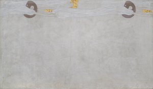 Friso de Beethoven: El anhelo de felicidad - Lámina 4, pared larga izquierda de Gustav Klimt