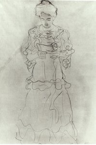 Chica Leyendo I de Gustav Klimt