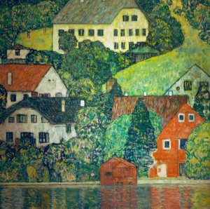 Casas en Unterach am Attersee de Gustav Klimt