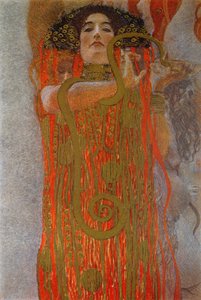 Higieia, 1900-7 (detalle) de Gustav Klimt