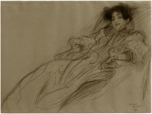 Joven dama en el sillón de Gustav Klimt