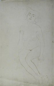 Mujer Desnuda Sentada, c.1903