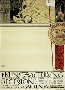 Póster para la Primera Exposición de Arte del Movimiento de la Secesión, 1898