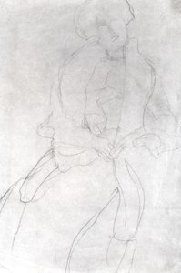 Mujer sentada con boa (Adele Bloch-Bauer) de Gustav Klimt