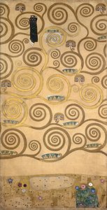 Bocetos para el friso del Palacio Stoclet de Bruselas, Bélgica (acuarela y lápiz sobre papel) de Gustav Klimt
