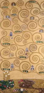 Bocetos para el friso del Palacio Stoclet de Bruselas, Bélgica (acuarela y lápiz sobre papel) de Gustav Klimt
