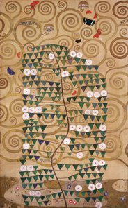 Bocetos para el friso del Palacio Stoclet de Bruselas, Bélgica (acuarela y lápiz sobre papel) de Gustav Klimt