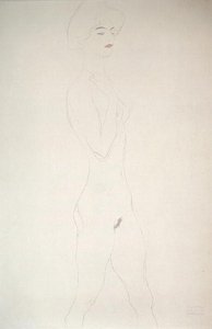 Desnudo de pie de Gustav Klimt