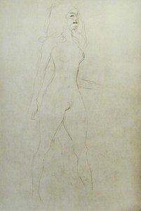 Desnudo de pie (verso) de Gustav Klimt