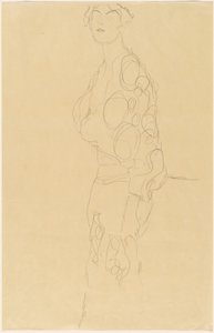Mujer de pie de Gustav Klimt