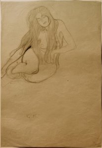 Estudio para la lujuria en el friso de Beethoven de Gustav Klimt