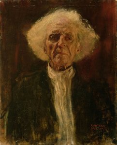 Estudio de la cabeza de un hombre ciego de Gustav Klimt