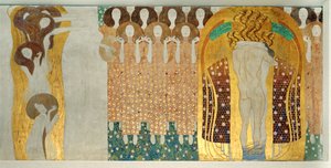 Detalle del friso de Beethoven de Gustav Klimt