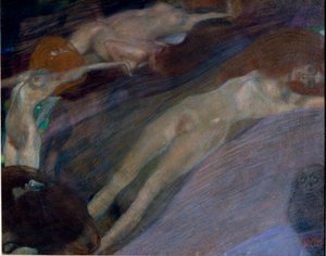 Agua agitada de Gustav Klimt