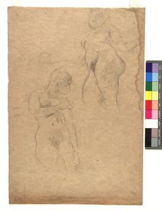Zwei Studien weiblicher Akte de Gustav Klimt