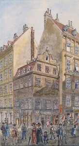 Salzgries en Viena (esquina de Tiefer Graben) de Gustav Korompay