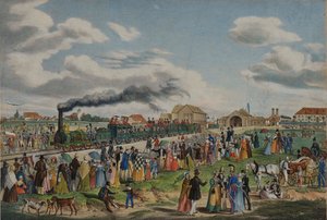 Inauguración del ferrocarril Múnich-Augsburgo el 1 de septiembre de 1839, 1839 de Gustav Kraus