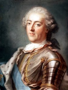 rey francés Luis XV (1710-1774) rey en 1715-1774 c.740 (pastel) de Gustav Lundberg