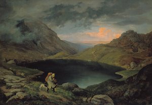 Lago en el Riesengebirge, 1839 de Gustav Karl Ludwig Richter