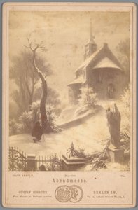 Reproducción fotográfica del cuadro Abendmesse de Carl Arnold Abendmesse (título sobre el objeto) de Gustav Schauer