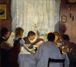 Desayuno II. Ambiente matutino de Gustav Wentzel