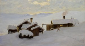 Sjodalen (óleo sobre lienzo) de Gustav Wentzel