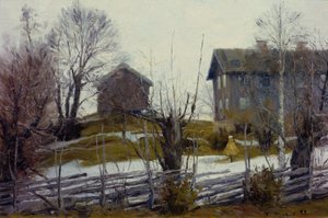 Deshielo de primavera de Gustav Wentzel