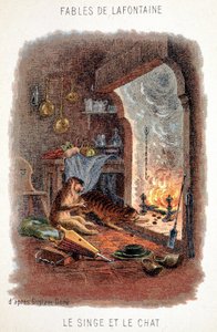 Fábulas de La Fontaine: El mono y el gato, según Gustave Doré de Gustave (after) Dore