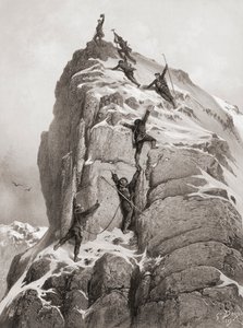 Primer ascenso al Matterhorn (grabado)