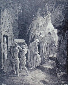 El Entierro de Sara, grabado por Heliodore Joseph Pisan c.1868 de Gustave (after) Dore